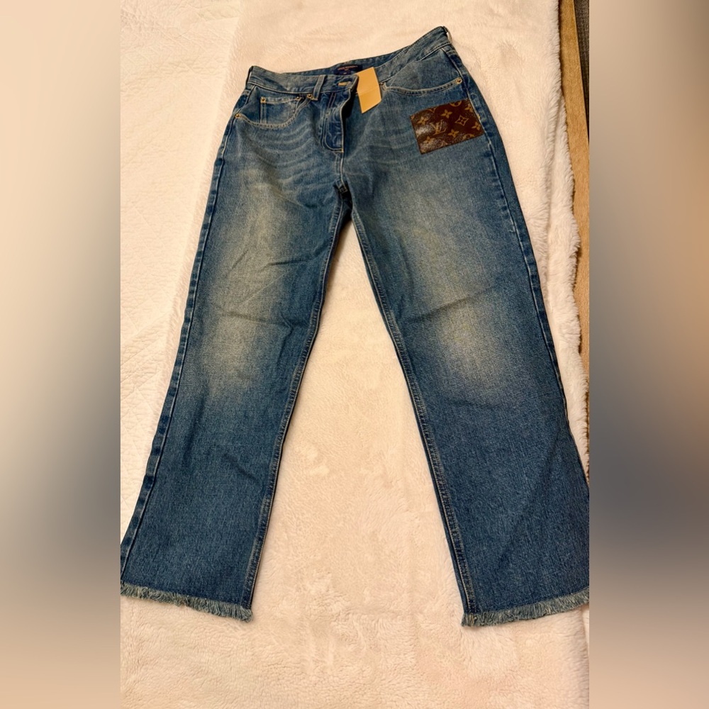 Louis Vuitton Monogram Patch Jeans - image 3